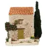 Decor voor santons de Provence Huisje met boom 12 x 10 x 10 cm