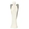 Engel wit en grijs 16 cm