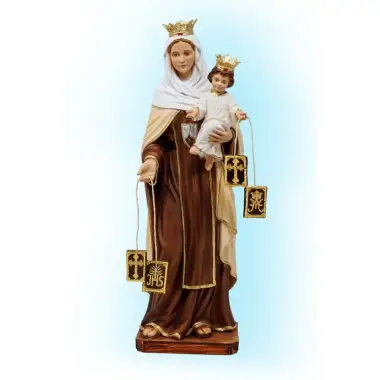 Beeld Onze Lieve Vrouw van de Karmel 30 cm in hars