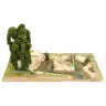 Décor pour santons de Provence Lac avec arbre 32 x 22 cm