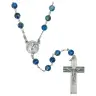 Rozenkrans Zilver + Rhodium Lapis Lazulli 6 mm - Banneux