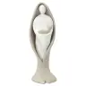 Moder met kind 20 cm - witte hars