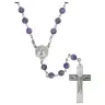 Rozenkrans Zilver + Rhodium Amethyst 6 mm - Banneux