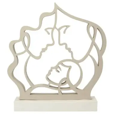 Silhouette Sainte famille 28x30 cm