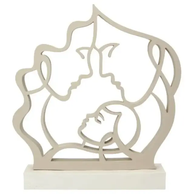 Silhouette Sainte famille 28x30 cm