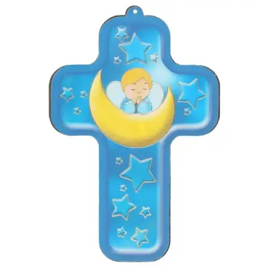Croix Berceau - 13 X 9 cm - Enfant / Lune