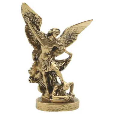 Beeld 12 cm - Alabaster gebronzeerd - H. Michael
