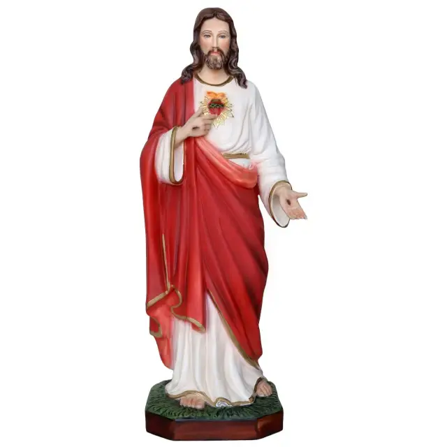 Beeld Heilige Hart van Jezus 60 cm in hars