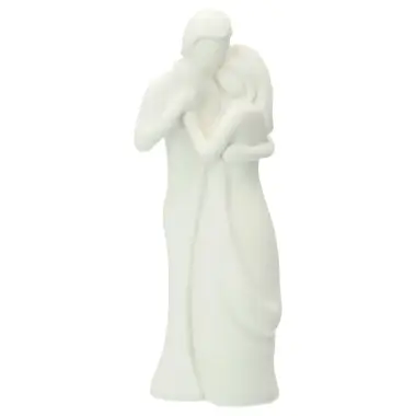 Couple 20 cm - résine blanche