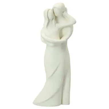 Couple 20 cm - résine blanche