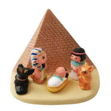 Kerststal Aardewerk - "Crèche du monde" Egypte