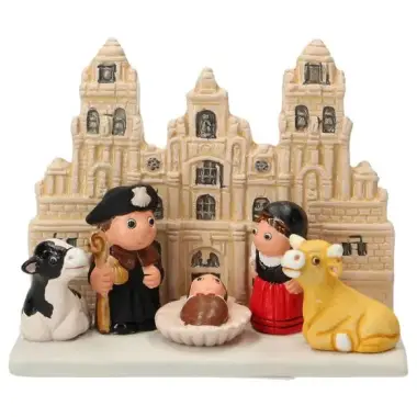 Kerststal Aardewerk - "Crèche du monde" Compostella