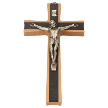 Croix murale 19 cm Bois