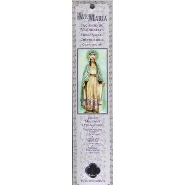 incense sticks Miraculous Virgin