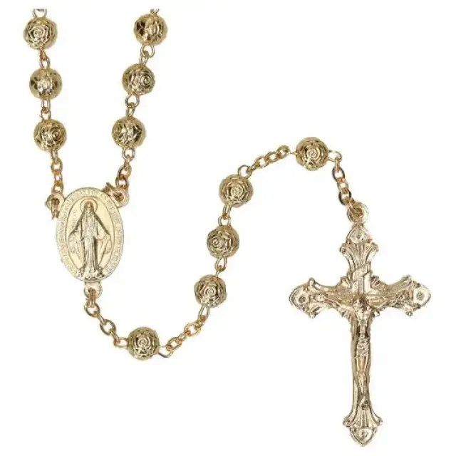 Rosary Golden Metal Carabiner