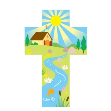 Wallwater Wall Cross 15 cm