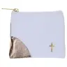rosary Leather Case 10 X 8 cm WhiteOr
