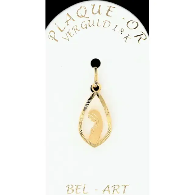Medaille Plaqué-goud O.L.V. / Open 17 X 10 mm