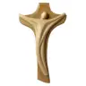 Houtsnijwerk Kruisbeeld Linea 11 cm / 2 houtkleuren