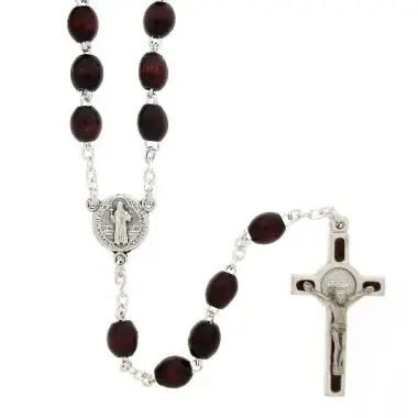 Rosary St. Benedict Wood Brown