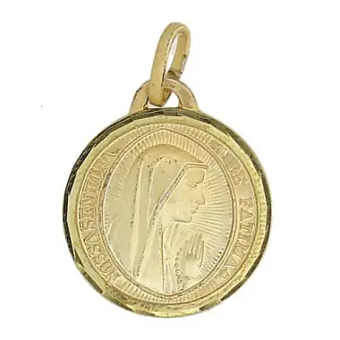 Medal Ave Maria Golden metal