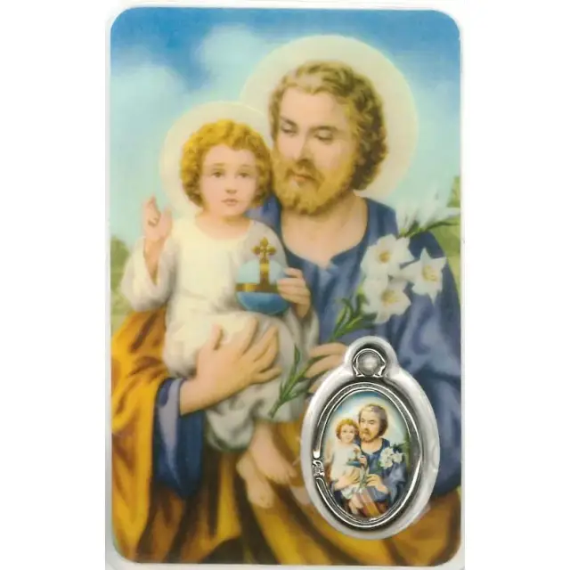 Carte-médaille-prière - St Joseph - Néerlandais