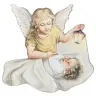 car magnet plate Angel Child Lantern