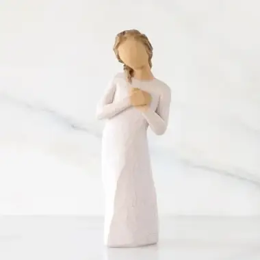 Statuette Willow Tree : Femme debout mains jointes 14 Cm - Here for You