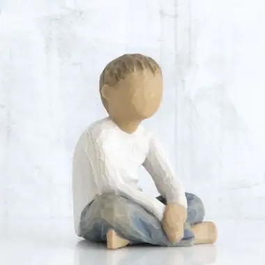 Statuette Willow Tree : Garcon Assis 6 Cm - Imaginative child