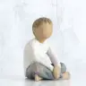 Statuette Willow Tree : Garcon Assis 6 Cm - Imaginative child
