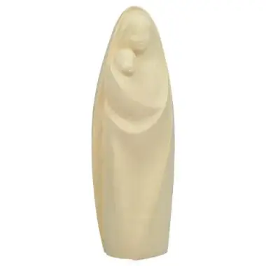 Woodcarving statue of Blessed Mother The Joy 18 cm natural ash