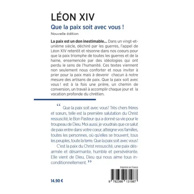 Que la paix soit avec vous ! - Les premières paroles du pape Léon XIV sur la paix et la justice sociale