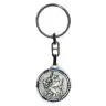 key ring St Christopher 30 mm Blue Email