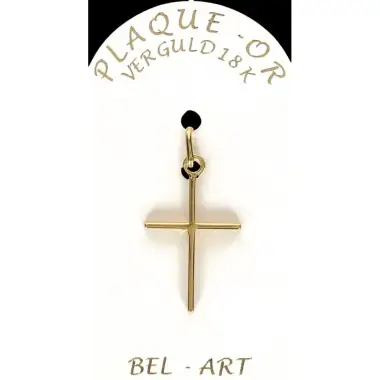 Cross Plated Gold 20 X 15 mm