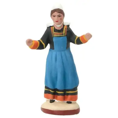 Santon Gateau de 7 Cm - Vrouw danseres Quimper (2026)