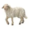 Houtsnijwerk Schaap/kop Omhoog voor kerstfiguren van 20 cm / Gekleurd