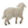 Houtsnijwerk Schaap/kop Omhoog voor kerstfiguren van 20 cm / Gekleurd