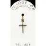 Kruisje plaqué-goud - 15 X 10 mm