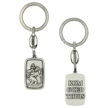 key ring St Christopherr / Kom goed thuis