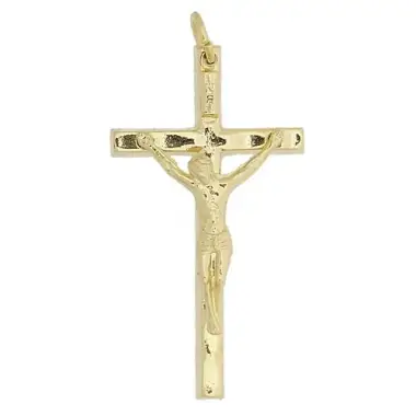 Cross 38 mm golden metal