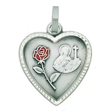 Médaille Ste Rita - 19 X 18 mm - Métal Argenté