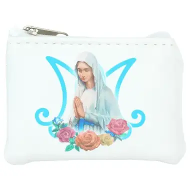 Case Rosary Virgin in prayer 10 x 7 cm