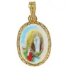 Médaille 20 mm Ov - Appar Lourdes - Métal Doré
