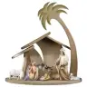 Set de départ : crèche de Noël en bois Komet 12 cm (7 personnages)