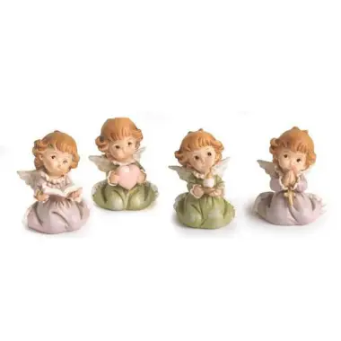 Engel knielend van 5 cm - 4/set - 12/doos