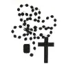 Rosary on Nylon Black