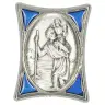 Méd. Aimantée St Christophe 30X40 mm Email bleu