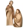 Houtsnijwerk H Familie van 23 Cm - Hout kleuren