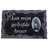Plaque Cimetiere Aan mijn geliefde broer 9x14