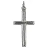 Cross silver metal 18 X 10 mm